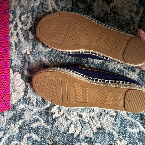 Tory Burch Navy Espadrilles with Anchor and Logo - Picture 3 of 6